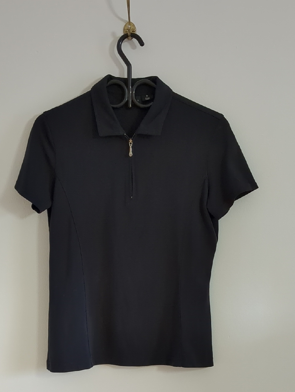Vuarnet Black Zip-Collar Polo